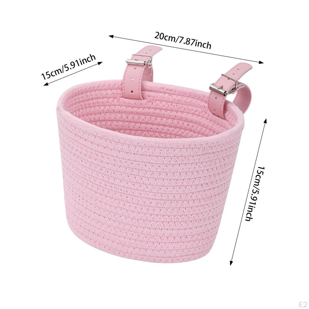 Kinderfahrradkorb Zubehör Dekoration, Gewebter Fahrradkorb vorne, für Kinder