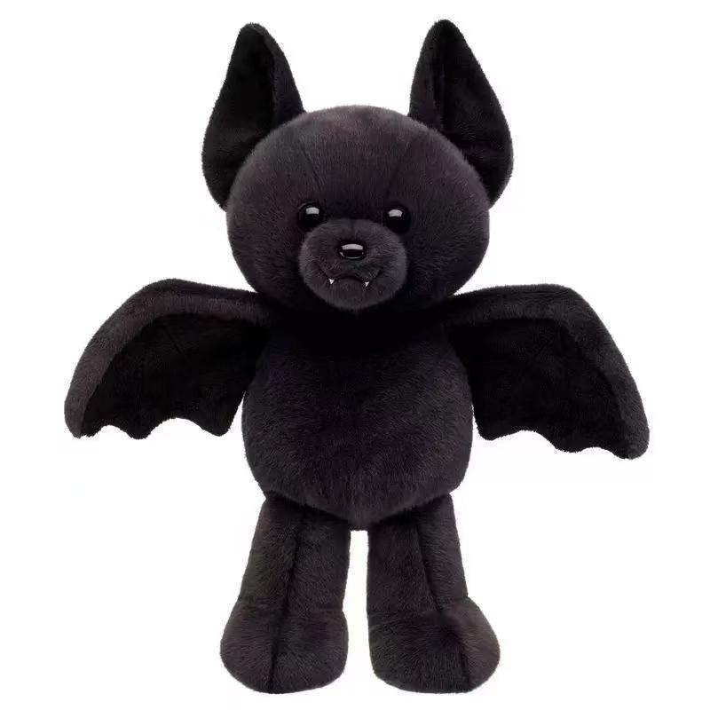 

30CM High Quality Build A Bear Posable Bat Soft Plush Toy Cute Pet Accessories Doll Merch Birthday Halloween Christmas Kids Gif 30cm чёрный