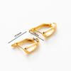 4PCS 14x20MM Hole 1.6MM 14K 18K Gold Color Brass Ear Hook With Pins Earring Clasp DIY Jewelry Making Findings Accessories