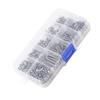 340PCS 304 Stainless Steel Nuts and Bolts Assortment Kit Metric M3 Full Thread Hardware Fastener Set