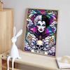 Disney 5D DIY Diamond Painting Cruella Dark Neon Tarot Style Illustration Full Round Diamond Mosaic Cartoon Dog Embroidery Art Painting Home Decor