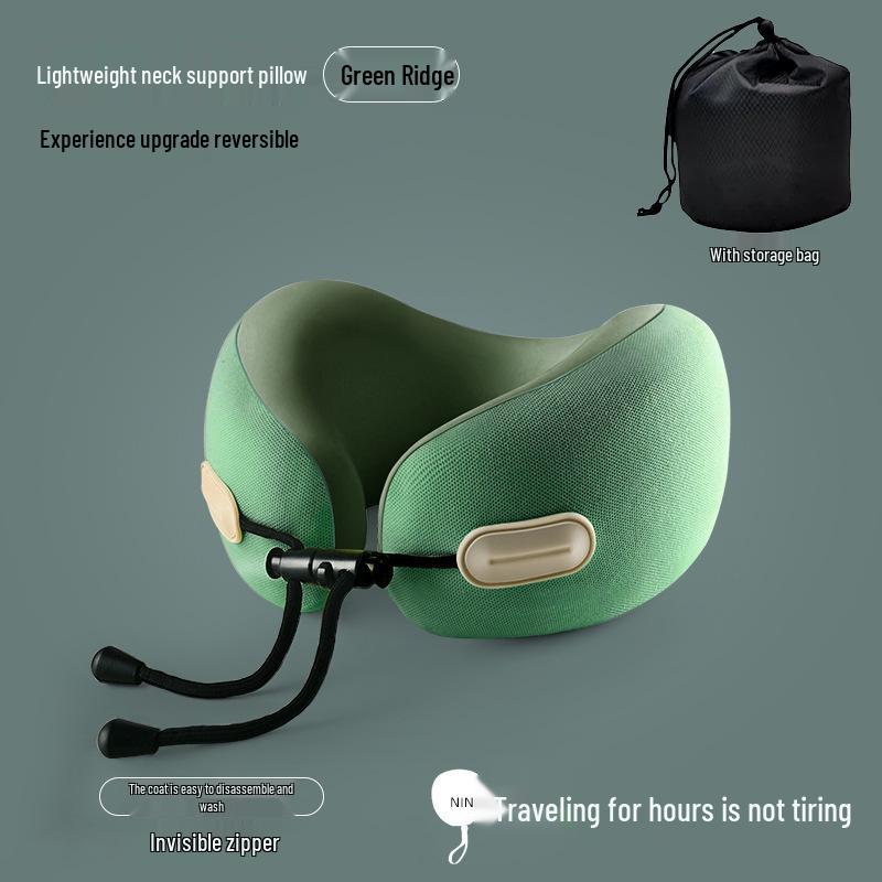 Collapsible Memory Foam U-Shaped Neck Pillow for Travel