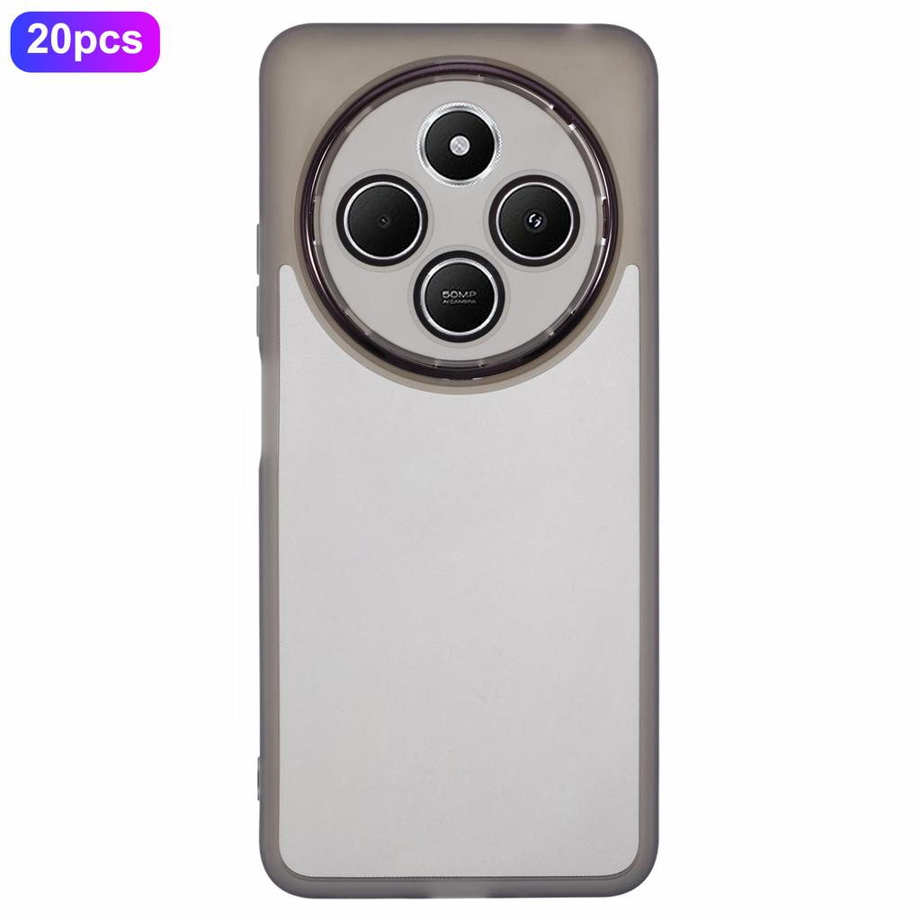 Bulk Purchasing 20Pcs TPU Case for Xiaomi Redmi 14C 4G/14R 5G/Poco C75 4G Electroplated Camera Frame Phone Cover Precise Cutouts