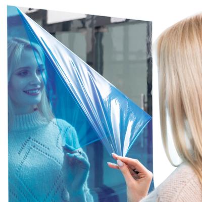 Εύκαμπτα Ανακλαστικά Φύλλα Καθρέπτη Αυτοκόλλητα Πλακάκια Καθρέπτη PET Χωρίς Γυαλί Αυτοκόλλητα Καθρέπτη για Διακόσμηση Σπιτιού Καθημερινά