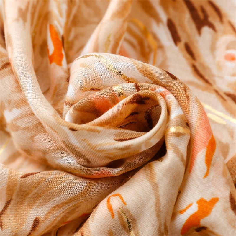 180*88cm Lightweight Scarves for Women Starry Sky Pattern Scarf Shawls Sunscreen Head Shawls Cotton Feeling  Scarves and Wraps for Summer Shawl