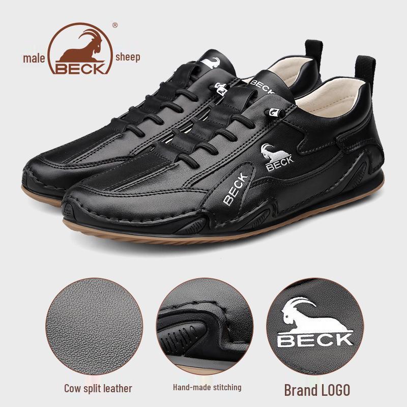 

Gongyang Мужские Модные Белые Повседневные Туфли из Натуральной Кожи - Весна/Лето 2025 Дышащие Универсальные Спортивные Кроссовки 43 чёрный