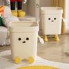 Creative & Cute Cartoon Trash Can - Large Capacity Wastepaper Basket for Kids' Bedroom or Bathroom