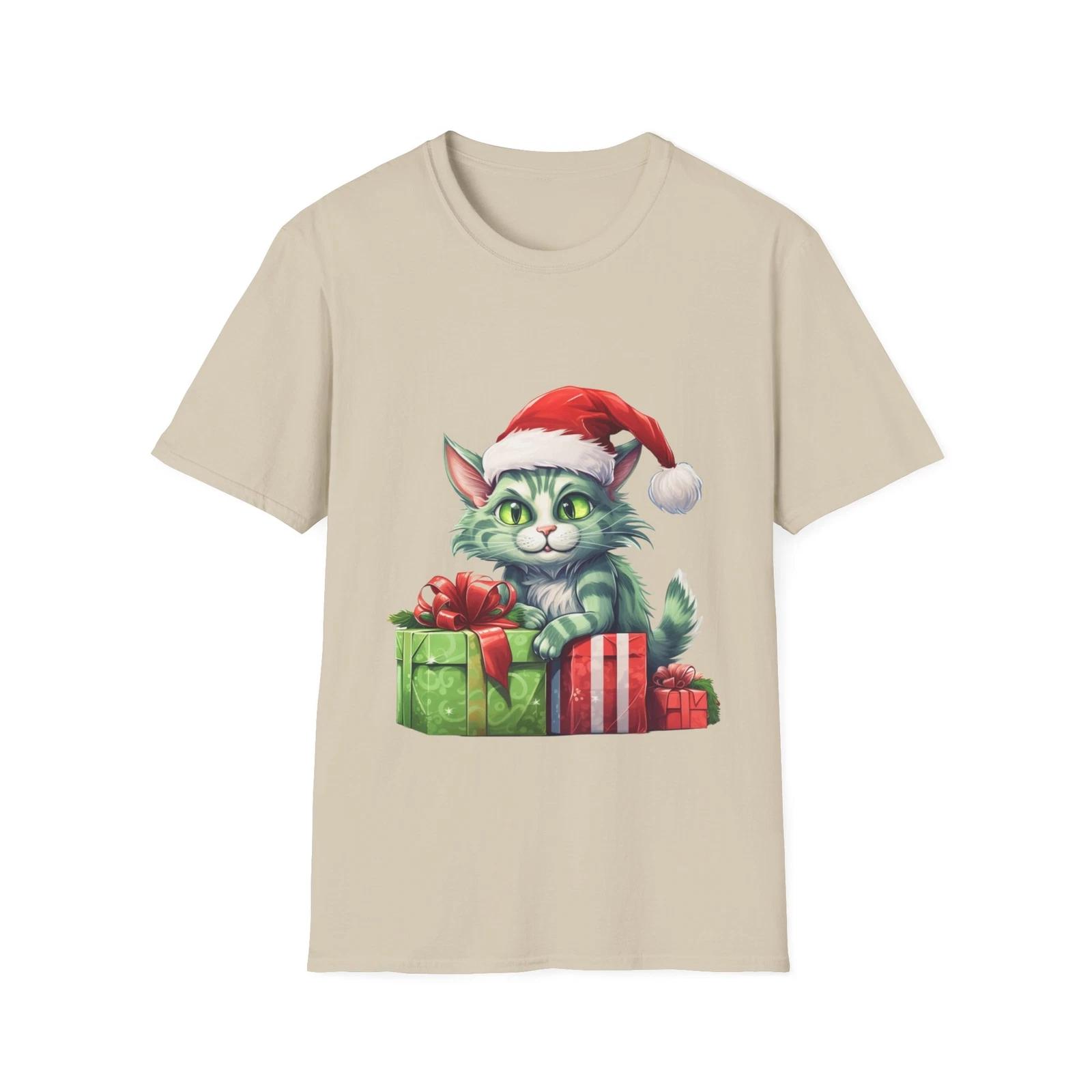 

Jingle Bell Paws - Adorably Green Grinch Cat T-Shirt 4XL