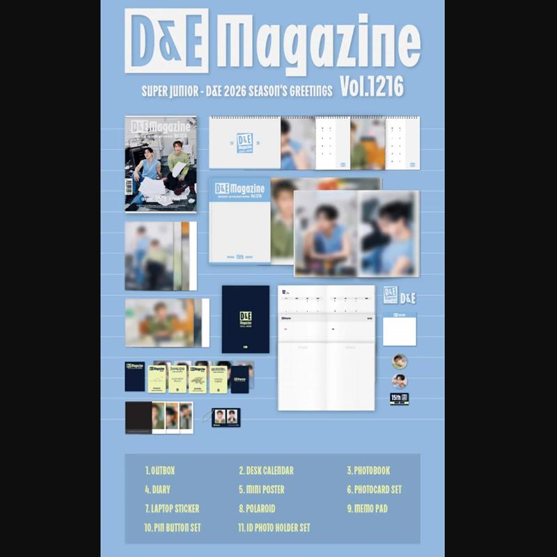 [Pre-order] SUPER JUNIOR-D&E 2026 SEASON’S GREETINGS [D&E Magazine Vol.1216]