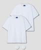 DOLPHIN WAVE APPAREL [2Pack] Dolphin Loose Crop Short Sleeve T-Shirt 2-Pack