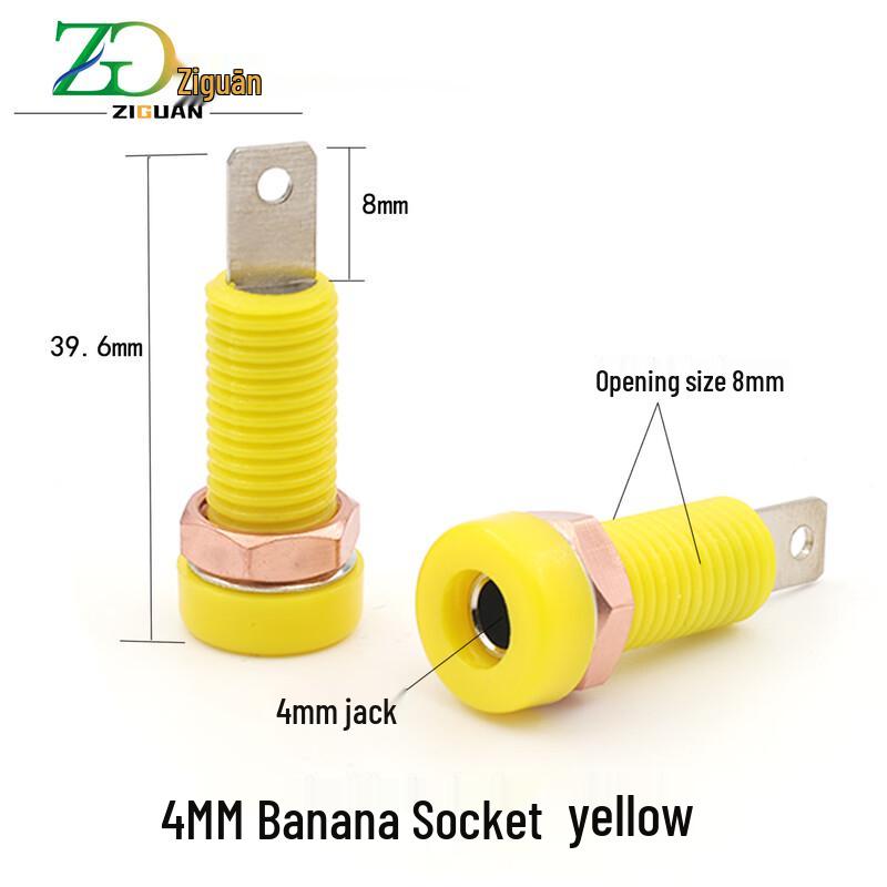 ZIGUAN 4mm Banana Jack Panel Mount Connector
