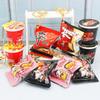 Simulation Instant Noodles Keychain Backpack Turkey Noodle Hanging Pendant Small Ramen Keychains Keyring For Kids