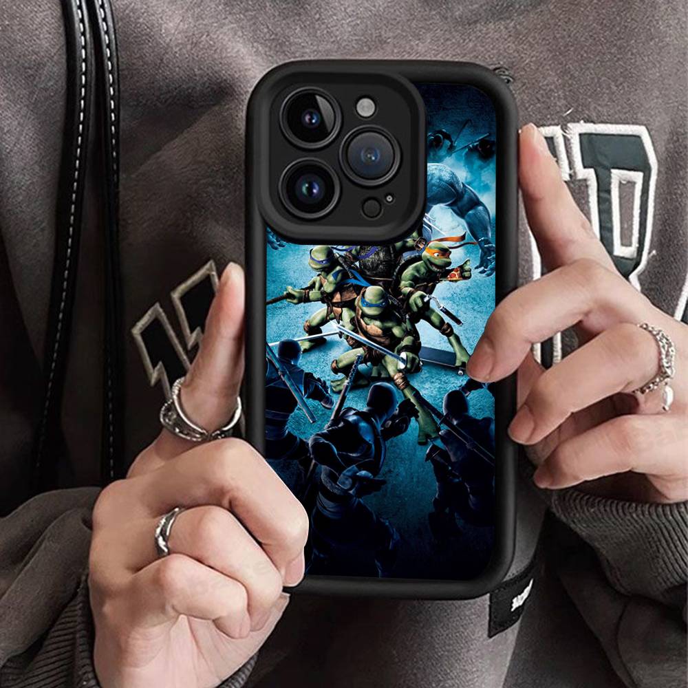 Cartoon N-Ninja T-Turtles Phone Case For IPhone 11 12 13 16 15 17 14 Pro Max Soft Funda Silicone Cover
