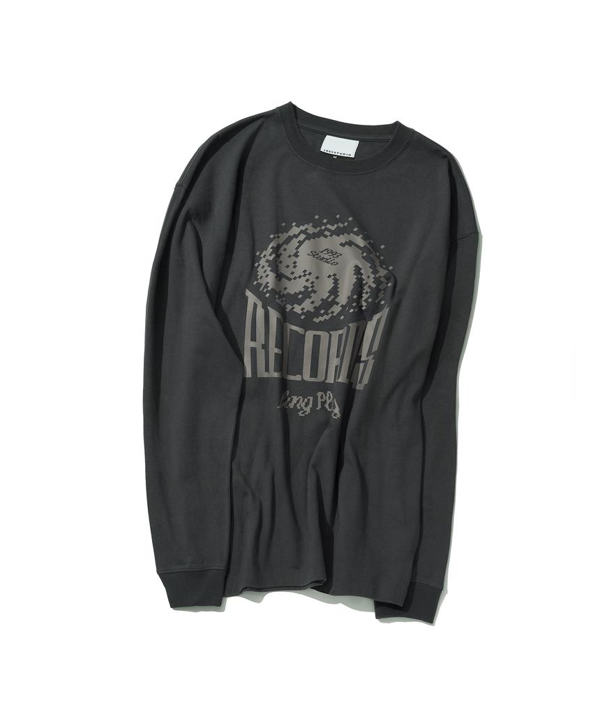 1993STUDIO Longplay Records Long Sleeve_Charcoal