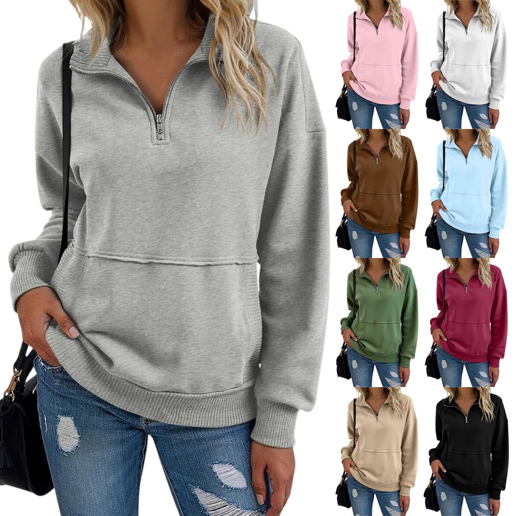 Women's -color Fashionable Long-sleeved Top