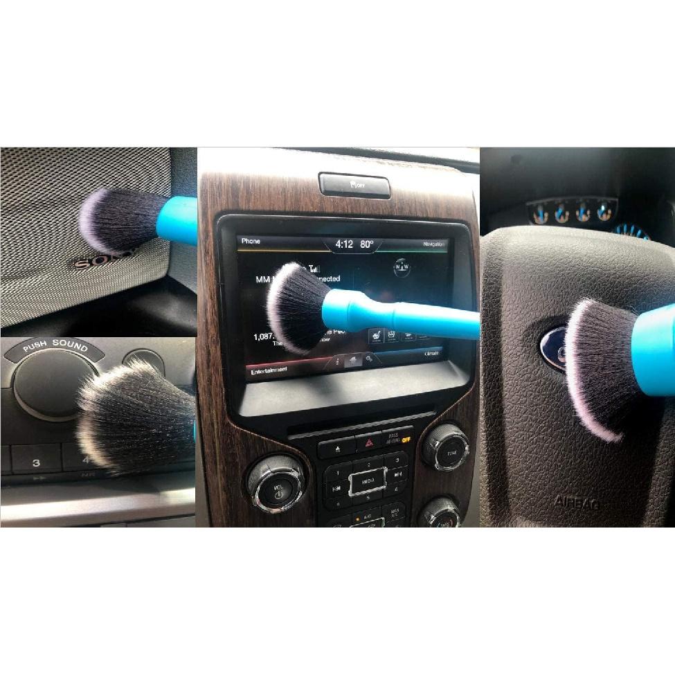 Ultra-Soft Detailing Brush Set, Comfortable Grip And Scratch-Free Cleaning For Exterior, Interior Panels, Emblems, Badges, Gauge Cluster,