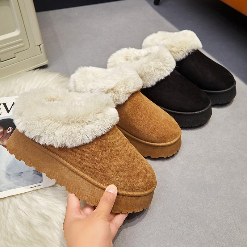 Women's Snow Boots Warm Women's Non Slip Soft Shoes Non Slip Comfortable Warm Ankle Boots