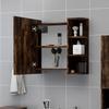 VidaXL Bathroom Mirror Cabinet Smoked Oak 62.5x20.5x64 Cm 826351