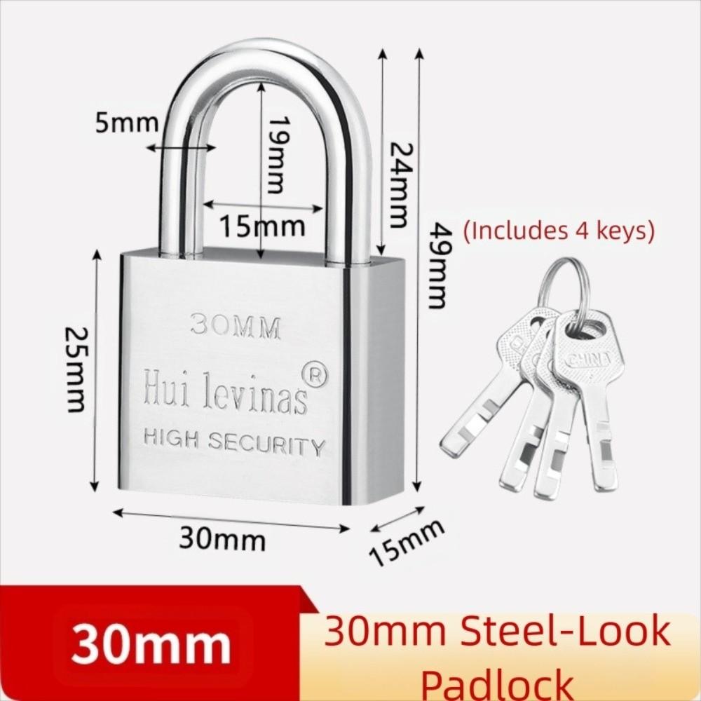 Small Lock Head Stainless Steel Padlock Stainless Steel Rust-proof Anti-theft Lock Anti-picking Anti-theft Anti Rust Lock