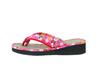 ISM Zori Floral Size M Japanese-style Sandals, Brocade, Pink,