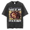 Ich will einen perfekten Körper Ich will eine perfekte Seele T-Shirt Lustige Capybara im japanischen Stil Vintage-gewaschenes T-Shirt Herren Oversized T-Shirts Oberteile