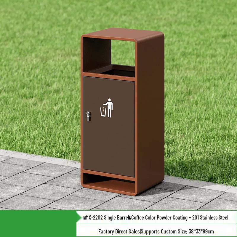 

JPHZNB Stainless Steel Outdoor Trash Can