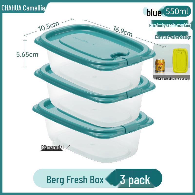CHAHUA 550ml Food Storage Containers (3-Piece Set)