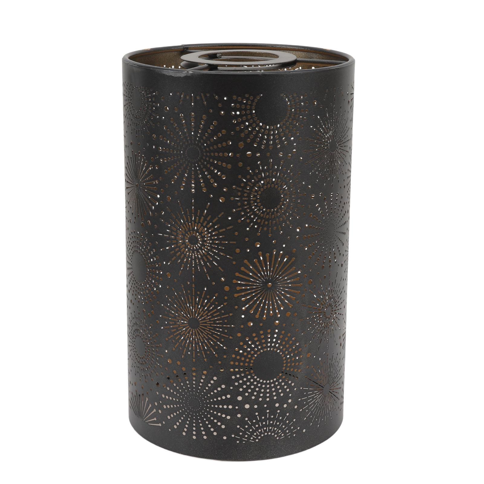 

Hollow Lampshade Modern Stylish Iron Carving Craft Metal Straight Round Pattern Hollow Carved Lamp Shade for E27 E26