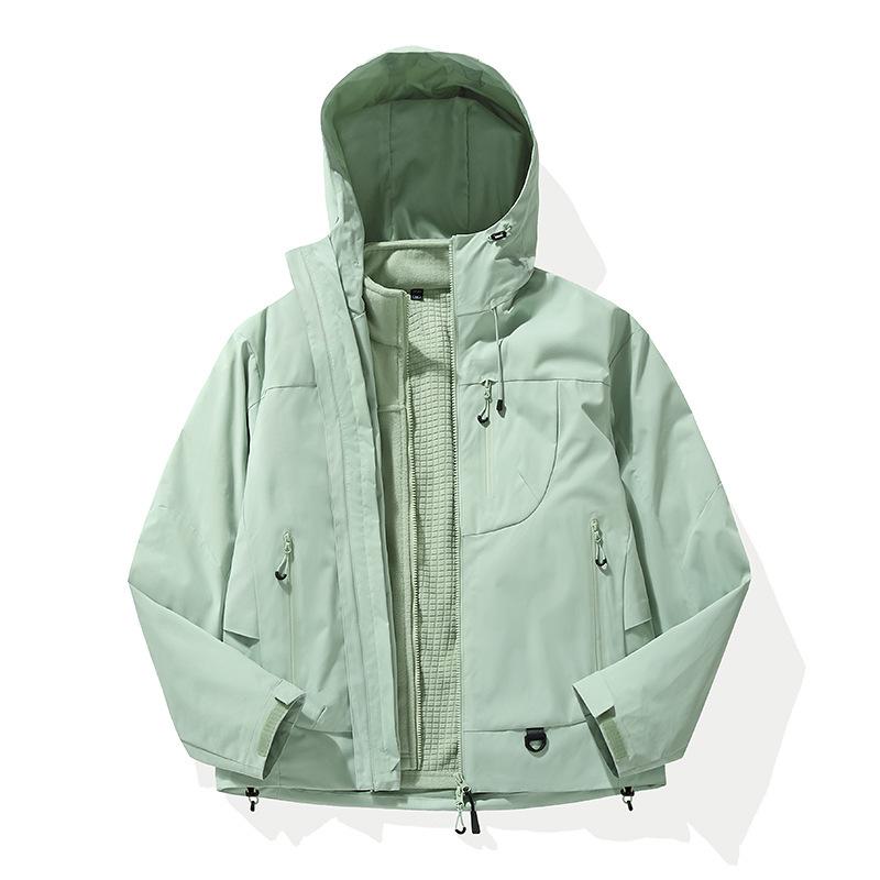 Women's Trendy Outdoor 3-in-1 Softshell Jacket for Hiking & Mountaineering - Windproof & Waterproof