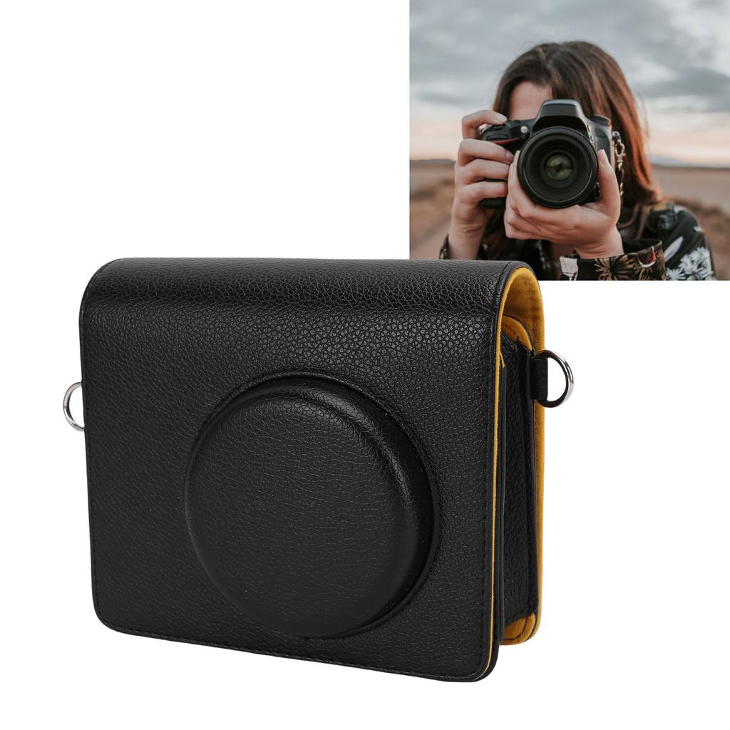 PU Leather Case Fit for MS300 2 In 1 Camera and Photo Printer Camera Ive Bag with Shoulder Strap