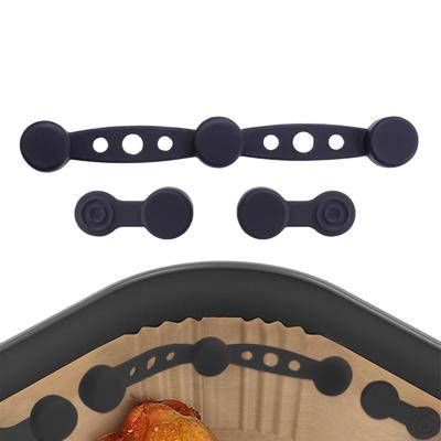 Aimants en Silicone pour Friteuse à Air pour Doublure en Parchemin pour Friteuse à Air Accessoires pour Friteuse à Air Boucle Magnétique Outil de Fixation Résistant à la Chaleur