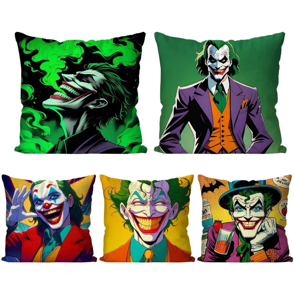 1Pc Super Villain J-Joker Movie Pillow Case Square Pillow Bedroom Sofa Leisurecomfortcushioncarliving Room Home Decoration 40X40