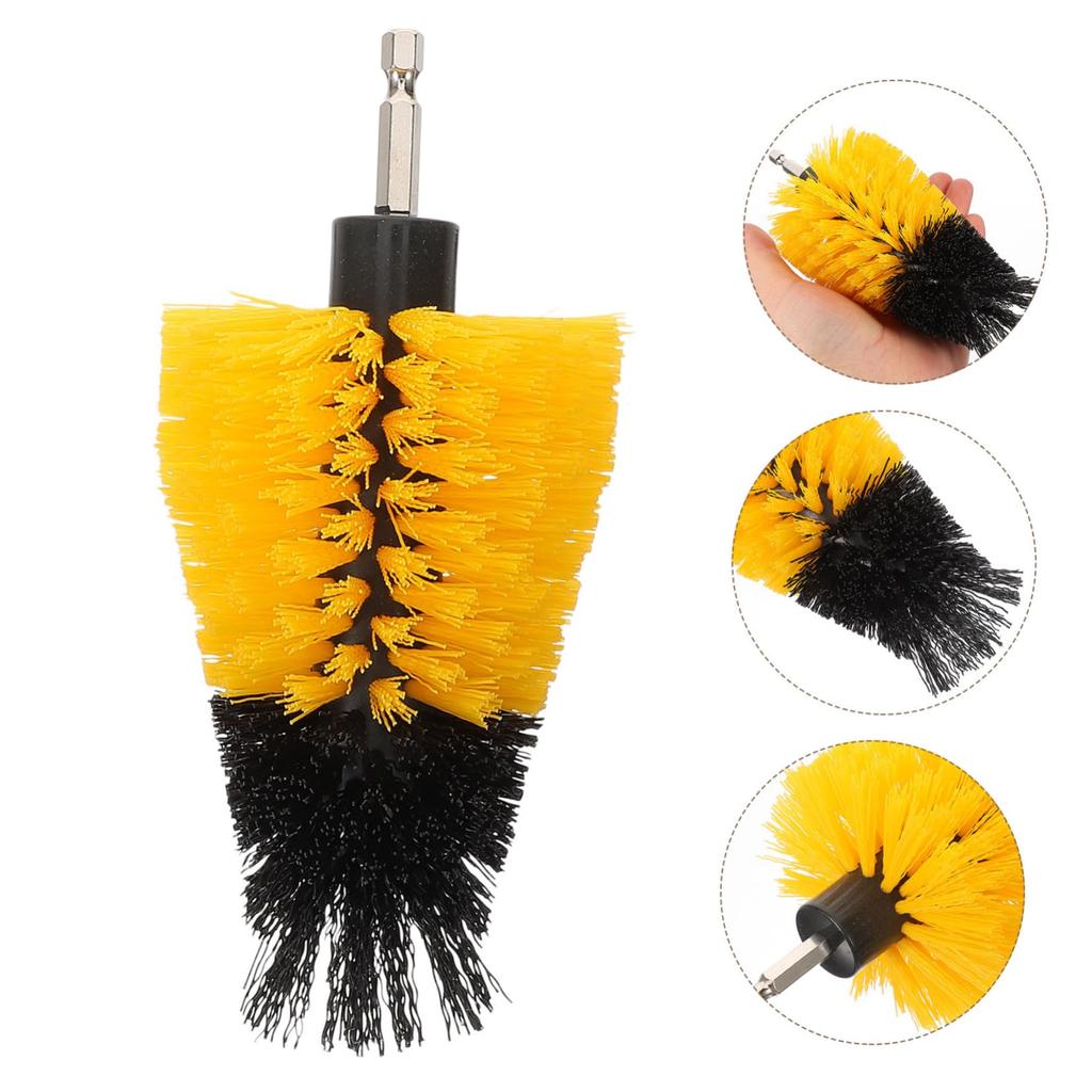 Drill Brush Cleaning Kit Scrub Brush Pad Set Car Tire Wheel Rim Cleaning Polishing Brush Attachment