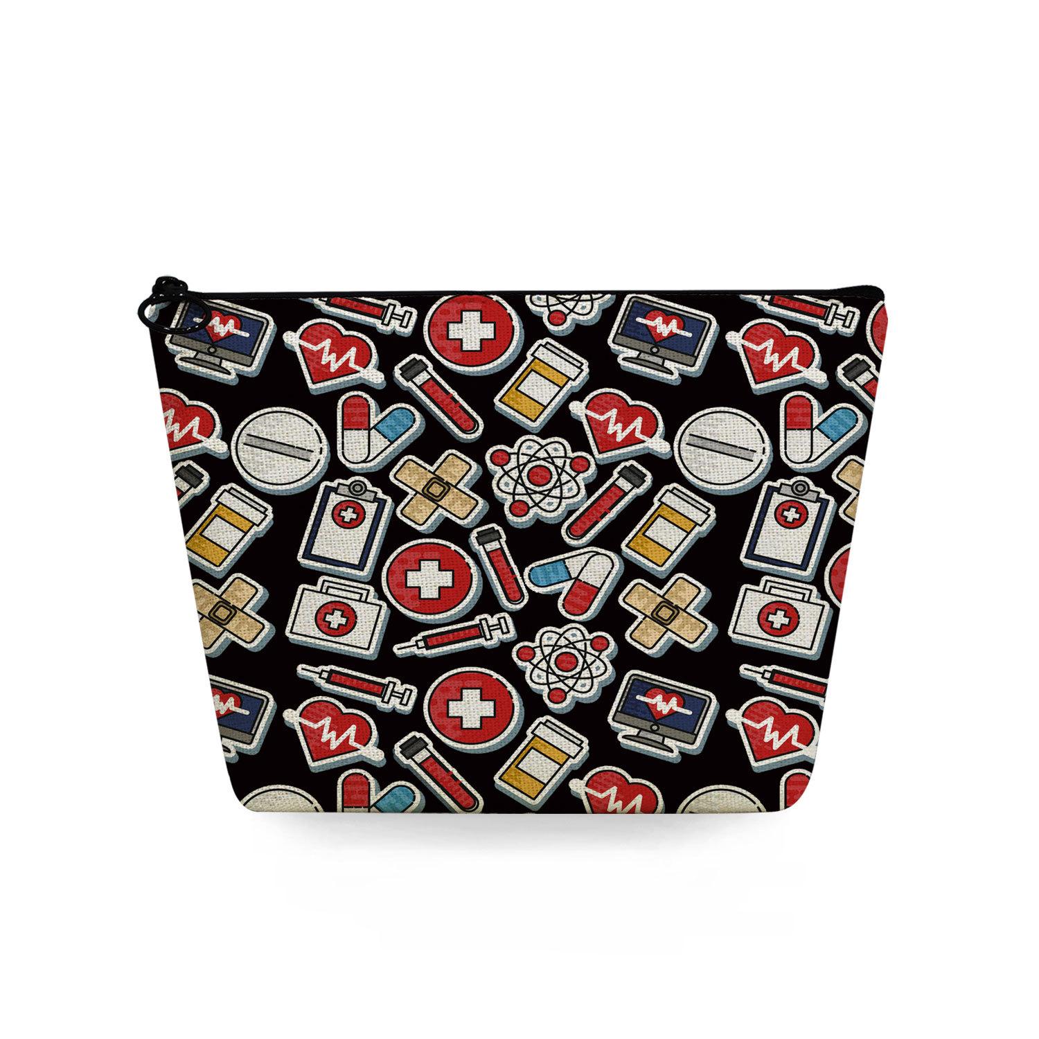 

Женская косметичка с принтом медсестры для организации туалетных принадлежностей, дорожный органайзер, 6389