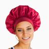 Shower Wide Brim Elastic Satin Hair Care Cap - Women's Sleep, Salon, and Shower Use