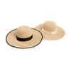 Spring and summer fashion casual hemming webbing hand-woven thin raffia big eaves hat women's sunscreen sunshade foldable straw hat
