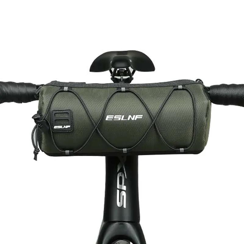 Waterproof Road Bicycle Handlebar Bag Multifunctional MTB Front Tube Bag Portable Frame Pannier Outdoor Shoulder Bag