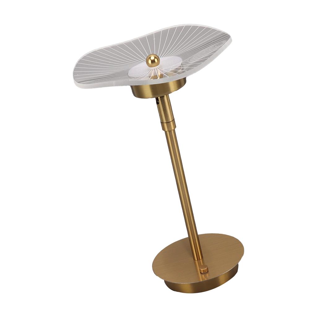 Luminária de Mesa com Toque, Luminária de Mesa com Intensidade Ajustável Contínua, Recarregável por USB, Luz Noturna com 3 Modos de Cor, Cor Cobre