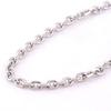 Women Men Stainless Steel Rolo Link O Chain Necklace for Charm Pendant Silver Color Jewelry Making Accessories Christmas Gift