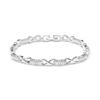 Bracelet - LUXENTER - Raak - Brilliant Cubic Zirconia - Silver Rhodium-plated Finish - Length 18 Cm