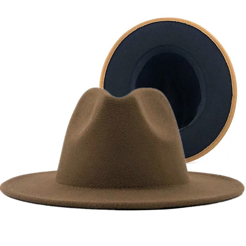2025 Wool Felt Fedora Hat Wide Brim Jazz Party Hat for Women Men Autumn Winter Fashion