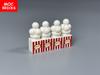 10pcs MOC Bricks Printed Brick 1x1 Popcorn Food City Accessories Friends Assembled Parts Kids Toys Building Blocks