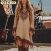 Fashion Autumn Winter Long Sleeve V-Neck Casual Dresses
