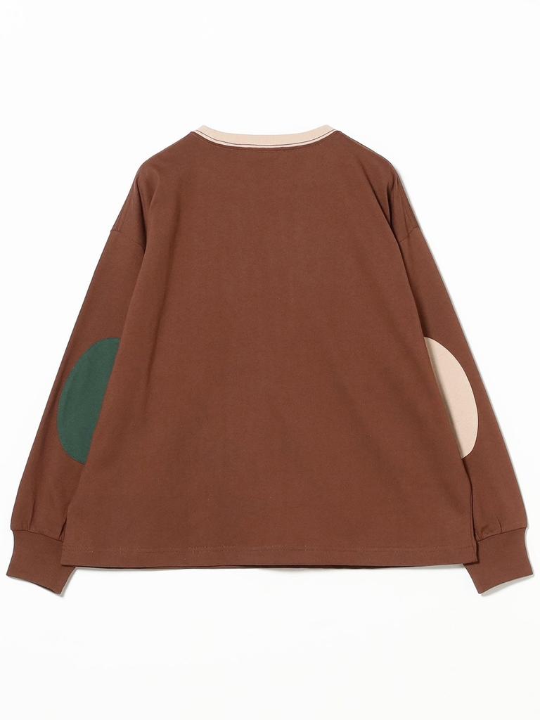 Beams Boy L/S TEE [Special Order] Champion Elbow Patch T-Shirt Women's Brown Size S