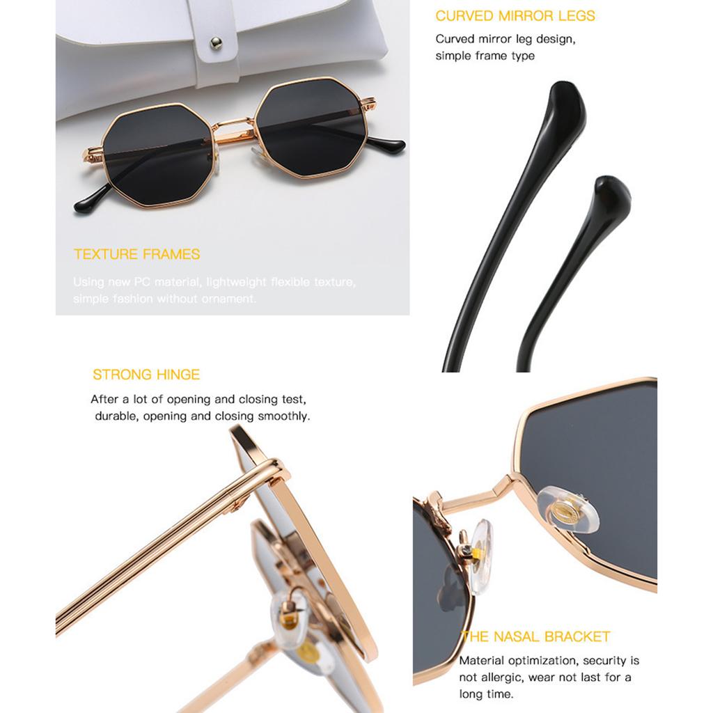 Metal Geometric Women Fashion Glasses For Tropical Beach Vacay Shopping Outdoor Casual Activities Street Snap Accessories