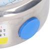 Vacuum Pressure Gauge YN-60 Dual Scale Pressure Gauge Meter 1/4in NPT Dual Scale Stainless Steel Test Meter for Water Oil