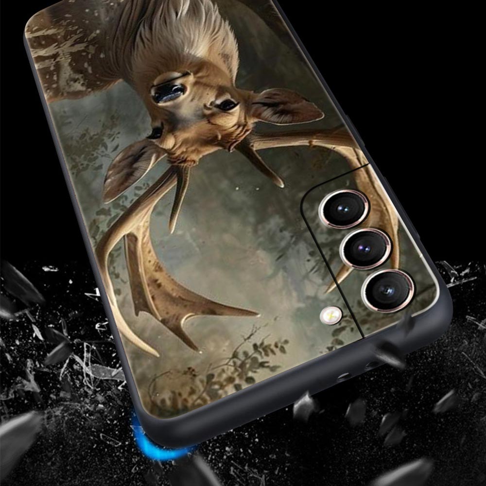 Deer Lichee Pattern Phone Case for Samsung Galaxy S26 S25 S24 S23 S22 S20 S21 FE Ultra S25 Edge Plus 5G Soft TPU Cover Funda Bag