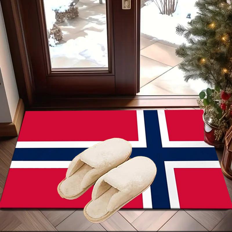 Norwegian Football Crest Area Rug Office Rug, Chair Rug, Decor Carpet Livingroom Bedroom Mat, Large Size Fan Gifts Christmas Gifts