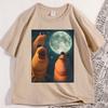 Marcus Der Wurmmond Grafik T-Shirts Lässig Baumwolle Kurzarm Rundhals T-Shirt Locker Vintage Bedrucktes T-Shirt Kleidung