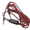 1Pcs Extension Cord Wire 2 Meters Replacement Cable For G233 G433 Gprox Gaming Headset With Mute Volume Control Clip